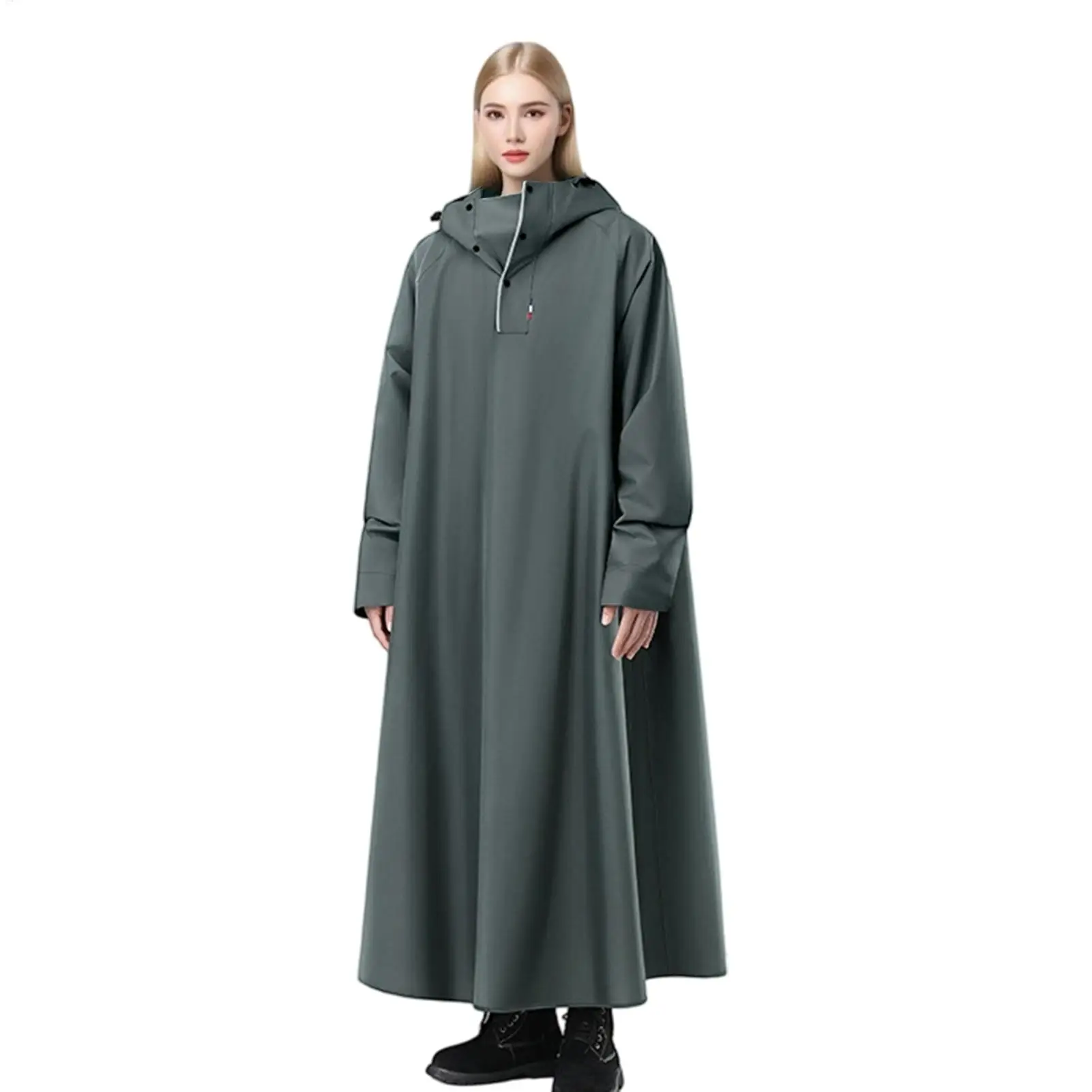 Poncho Rain Cycling Raincoat With Hood Reusable Long Breathable Rain Coat For Mountain Cycling Hunting Fishing Motorcycle