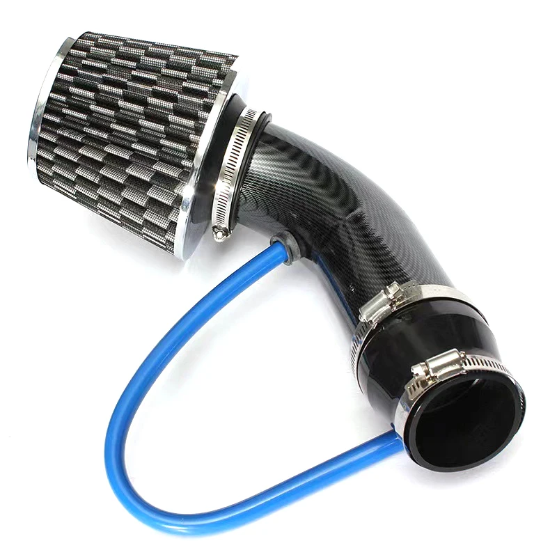 76MM Car Refitted Air Filter Intake Pipe Filter Winter Mushroom Head High Flow High Cold Air Filter Aluminum Pipe Kit