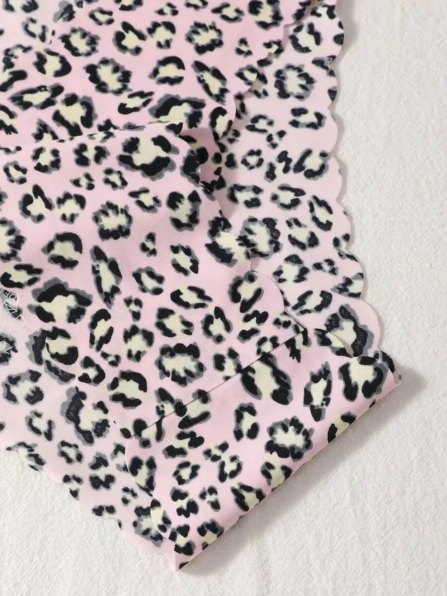 

7pcs Women Breathable Seamless Leopard Print Underwear Briefs For Daily Wear Yoga