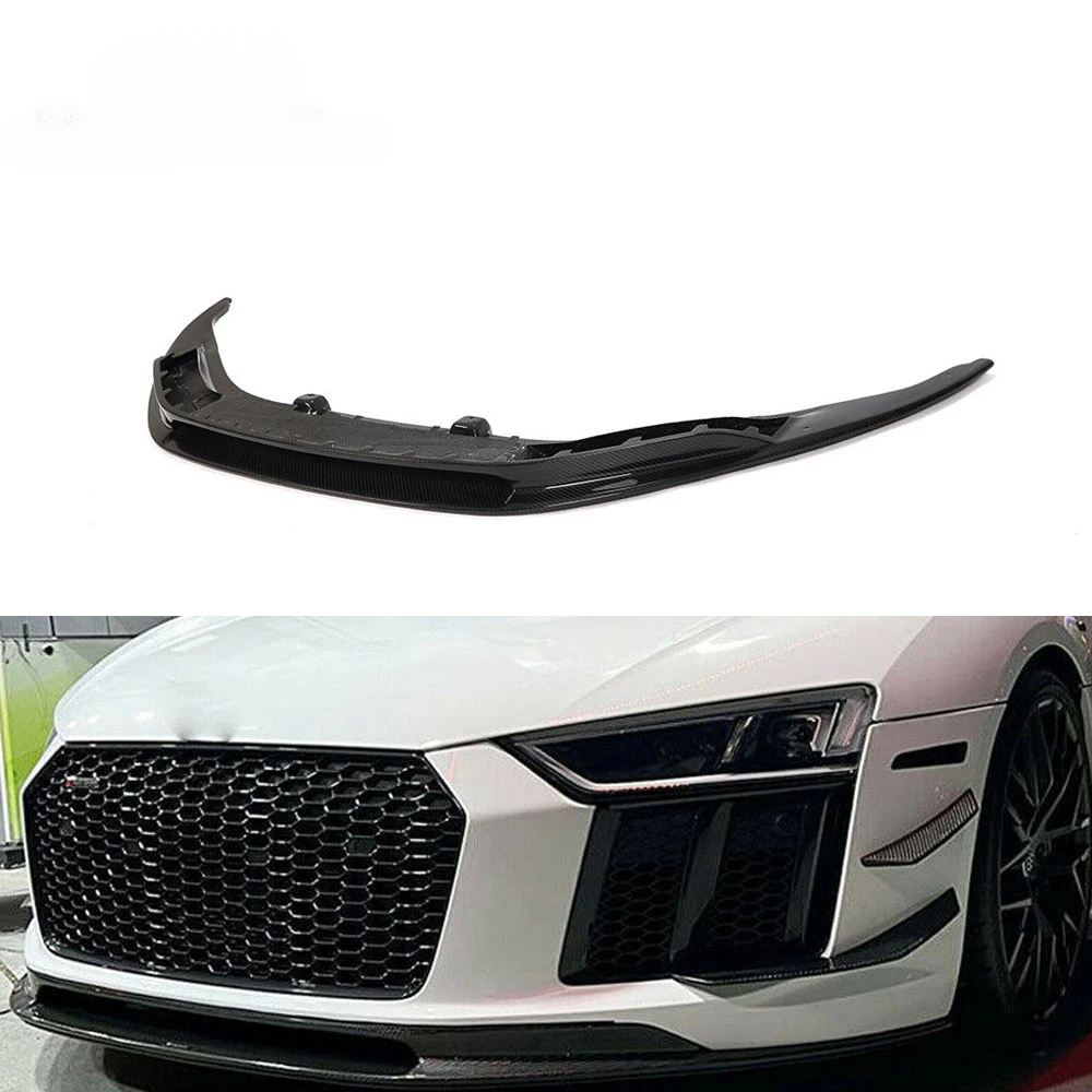 

Dry Carbon Fiber R8 Front Bumper Lip for Audi R8 Gen 2 V10 Coupe 2016-2018 Custom Design