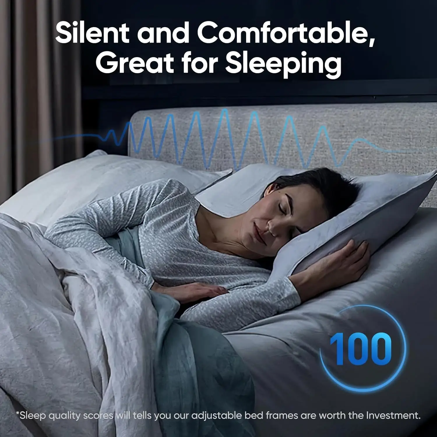 Split King Adjustable Bed Frame with Adjustable Legs, Electric Bed Base Frame with Wireless Remote, 3 Retainer Bars,Zero Gravity