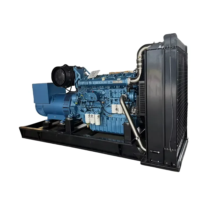 WEICHAI 450KW Generators 50Hz Brushless Alternator Open Frame 12V Auto Start System Generator