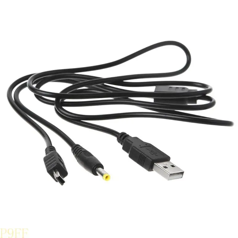 CS1W 47"/1.2m 2 in 1 Black Data Transfer Cord Power Supply USB Cable Charge Line for  2000 3000