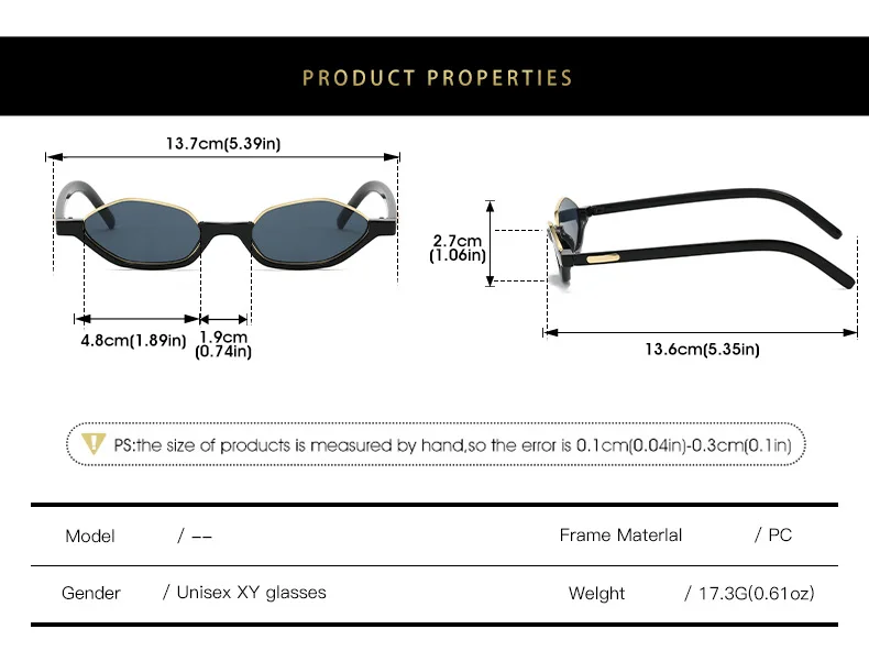 Halbrahmen Designer Kleine Sonnenbrille Damen Cat Eye Neue Mode Sonnenschutz UV400 Sonnenbrille Marke – Detail 5