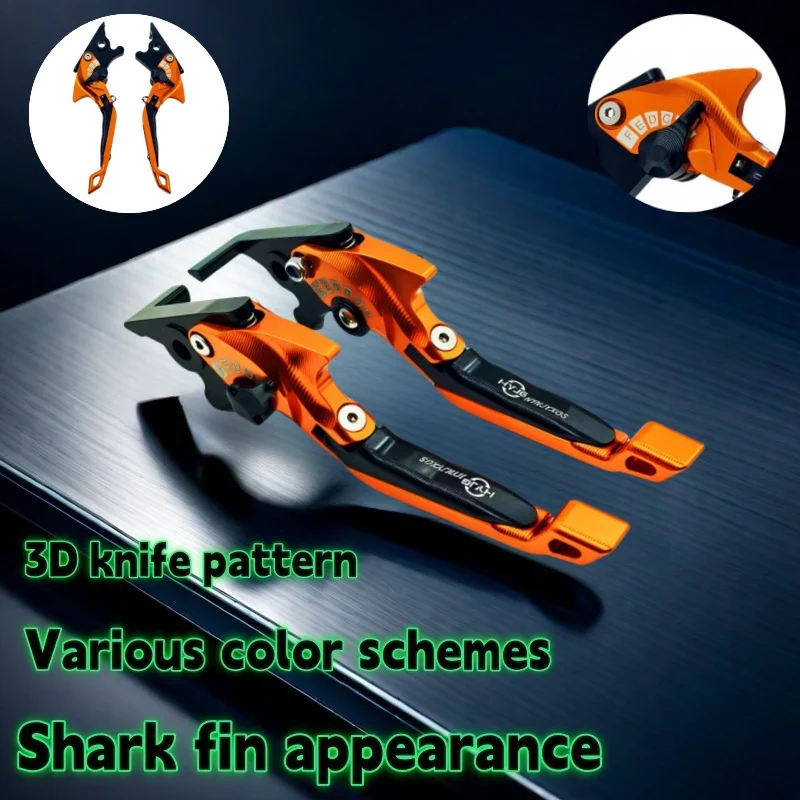 For HONDA CB500F/CBR500R/CB500X 2022 NC750 S/X 2014-2015 Motorcycle 5D shark head style foldable adjustable handle lever