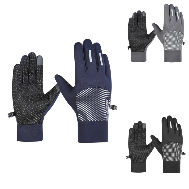 New Winter Ski Gloves Biker Glove Men Cycling Gloves Fleece Thermal Gloves Motorcyclist Gloves Touch Screen Gloves