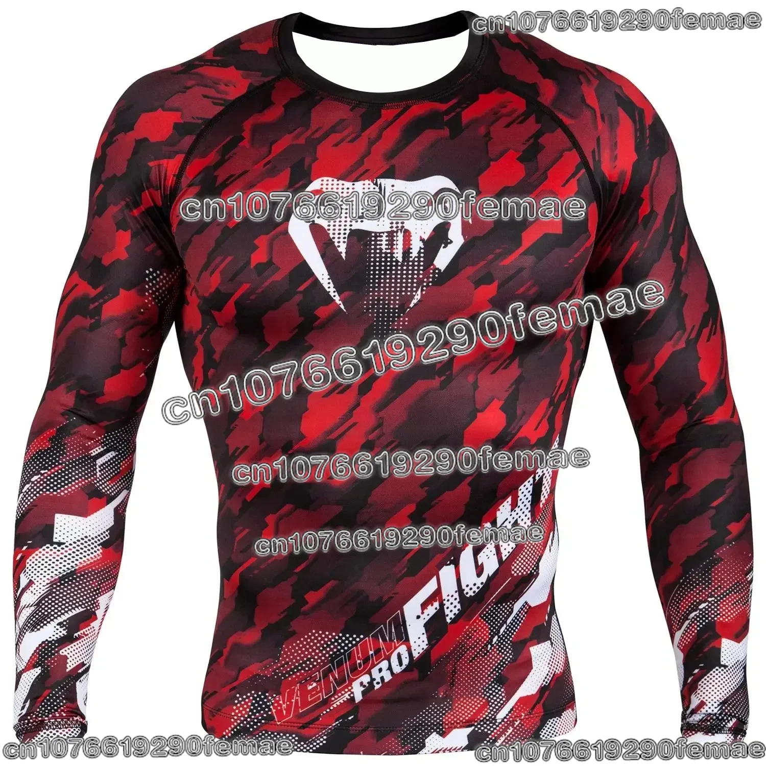 تي شيرت رياضي جديد بأكمام طويلة من MMA للملاكمة اليومية وتدريبات القتال القتالية المريحة وسريع الجفاف #6