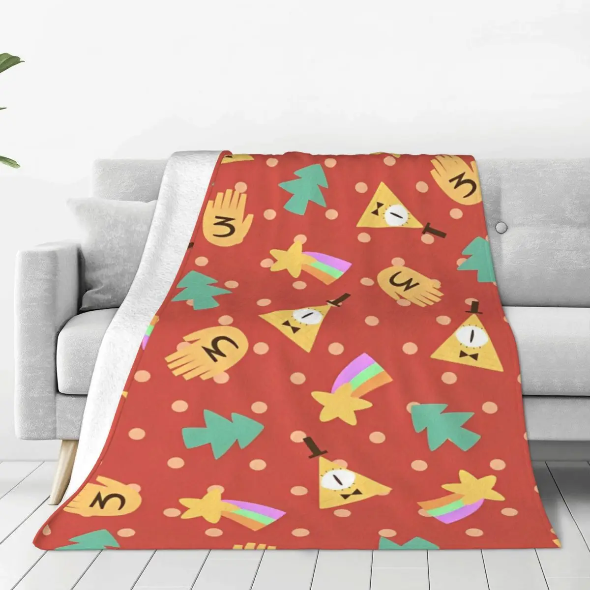 Gravity Falls Blanket Super Warm Funny Plush Bedding Throws For Couch Bed Picnic Flannel Bedspread Bed Cover