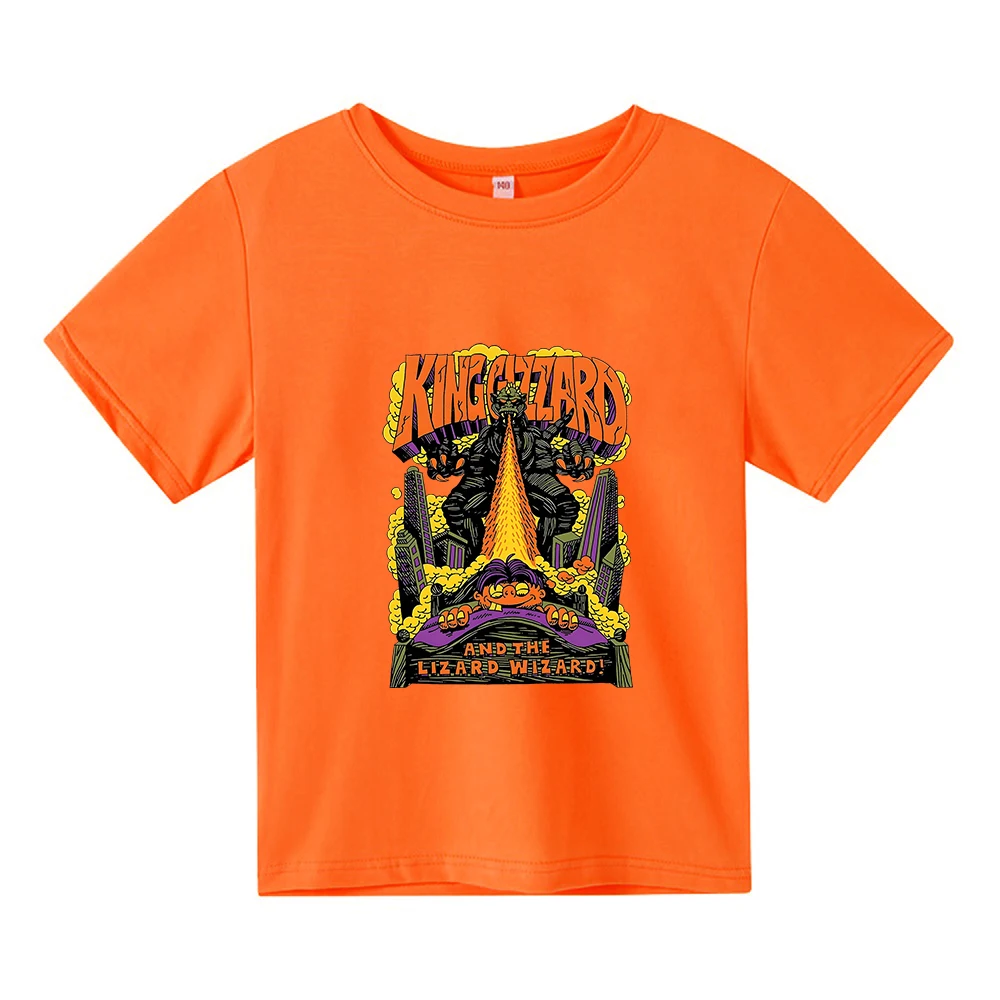 

King Gizzard & The Lizard Wizard Cute Graphic T-shirt Short Sleeve High Quality Tee-shirt Kawaii Boys and Girls Tees 100% Cotton