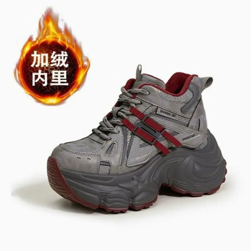 

Women Casual Breathable Sport Shoes Autumn 2026 New Style Versatile Thick Bottom Dad Shoes Comfortable Round Toe Rubber Sneaker