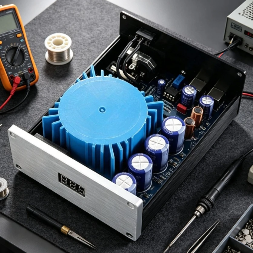 25W DC Linear Regulated Power Supply, Output 5V 9V 12V 19V 24V Ultra Low Noise Hi-Fi Power Adapter