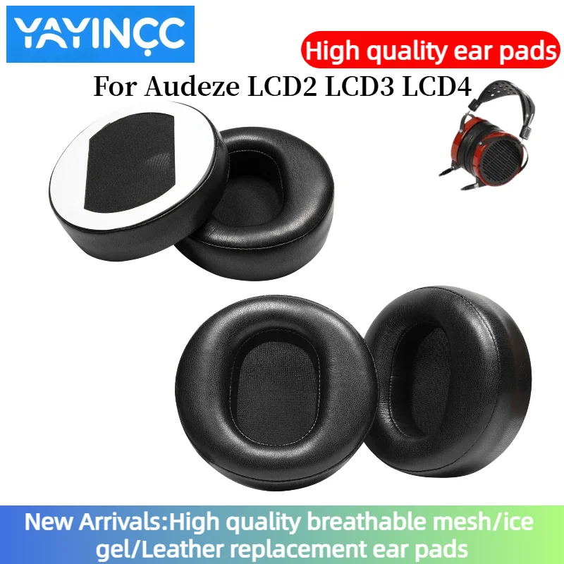 

YAYINCC Protein Leather Earpads Cushions For Audeze LCD2 LCD3 LCD4 Headphones, Replacement Ear Pads Headset repair parts