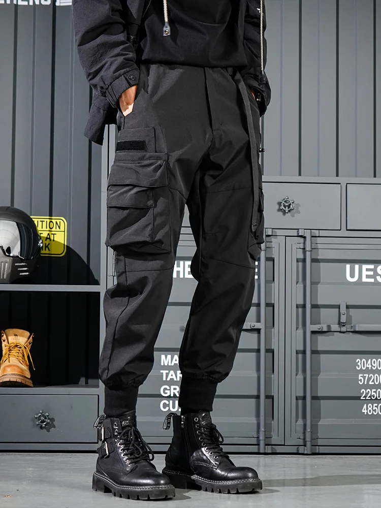

Тактические военные брюки десантника, мужские повседневные свободные брюки с манжетами, ветрозащитная многоэтажная рабочая одежда, весна-осень, универсальная