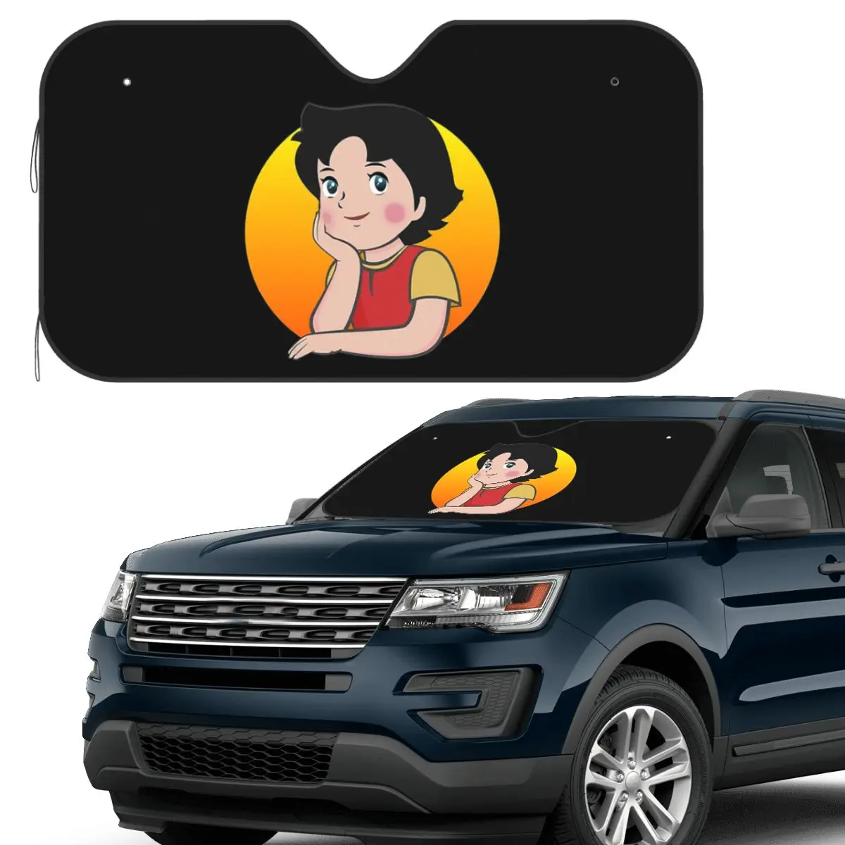 

Heidi солнцезащитный козырек на лобовое стекло автомобиля, переднее лобовое стекло, солнцезащитный козырек, аксессуары, чехлы