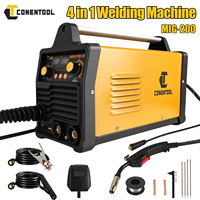 CONENTOOL 4 in 1 MIG Gasless Gas MMA TIG 200A Inverter Welder Portable Electric Welding Machine Intelligent Welder IGBT Inverter