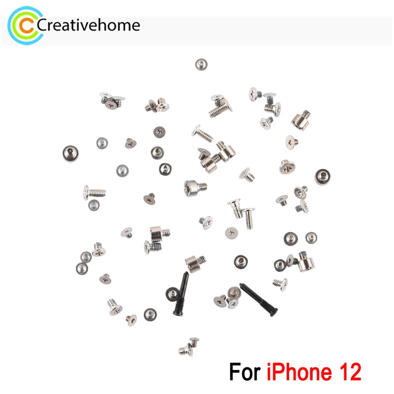 For iPhone 12 Complete Set Screws and Bolts Replacement Repair Parts (Random Color Delivery)