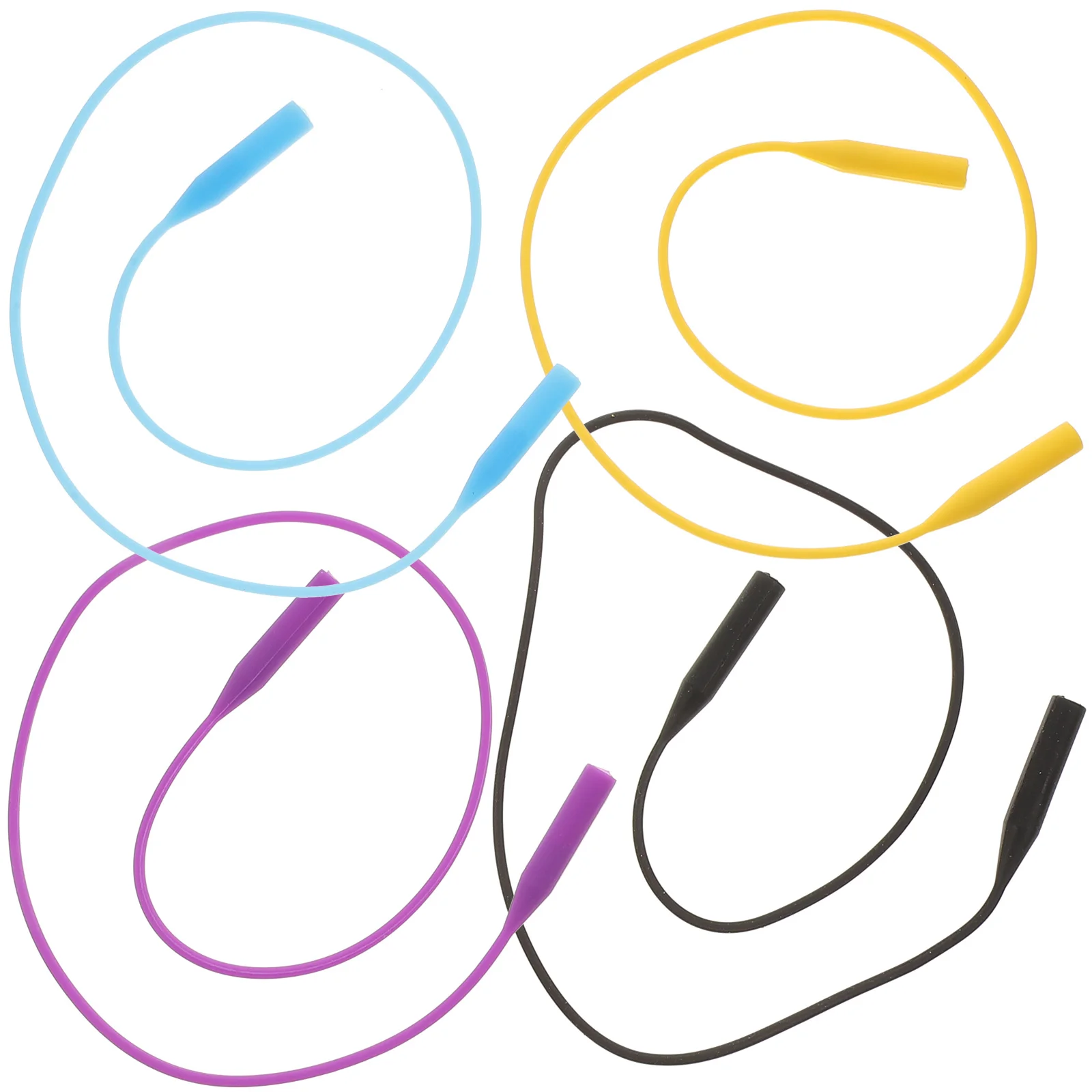 

4pcs Non-slip Glasses Rope Eyeglass Chain Sunglass Strap Holder Cord Retainer Lanyards Sport Hiking Anti-sweat