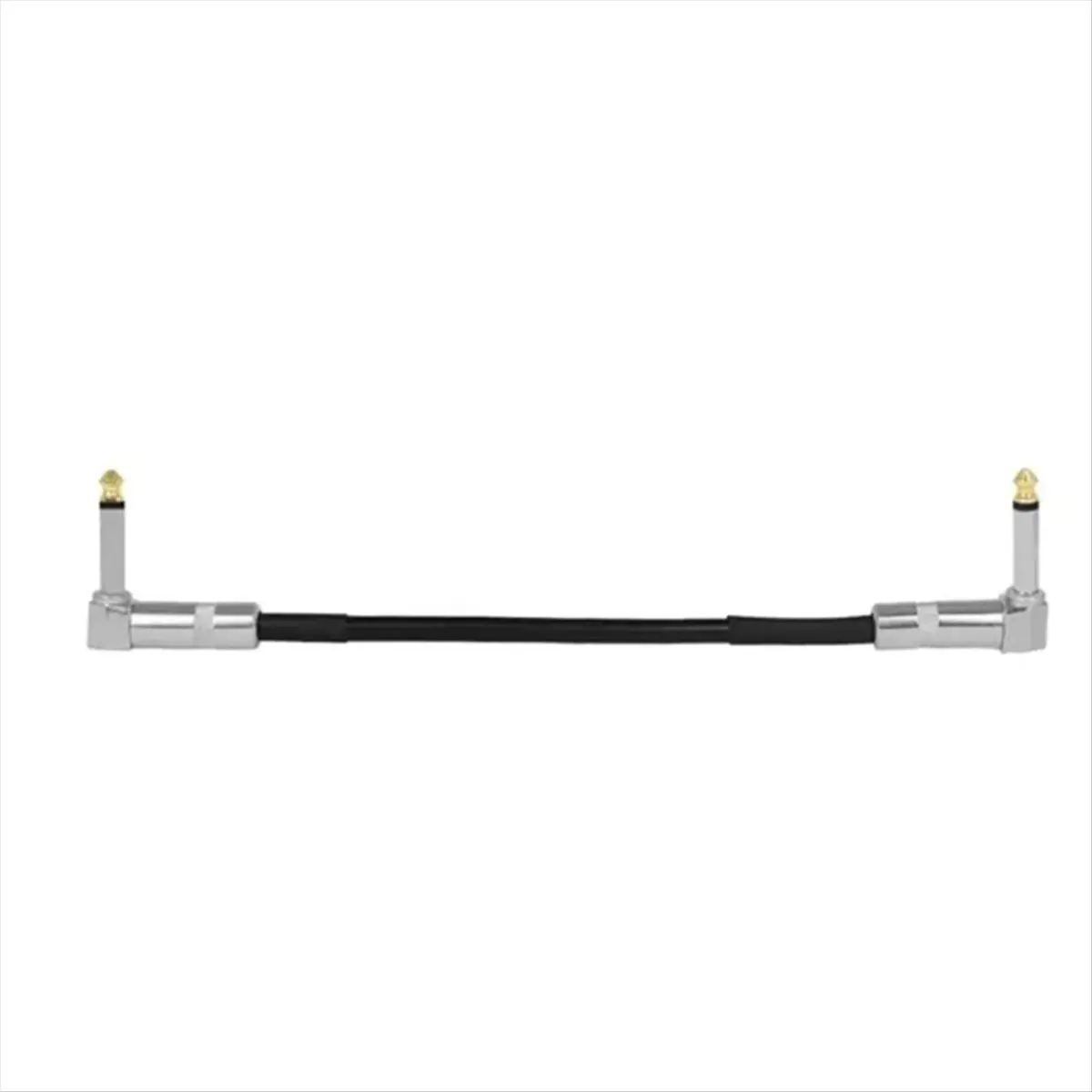 (ABGQ) 50cm Guitar Effects Pedal Cable Flat Patch Connector 6.35mm Plug Wire Adapter Line Round Head