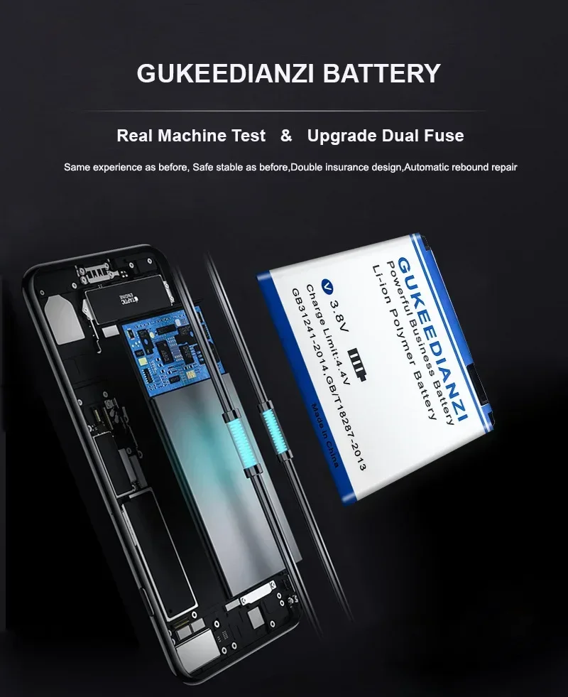 GUKEEDIANZI-Handy-Akku, Akku für Motorola L6, L6i, L6g, L7, L7C, K1, K2, R1, Z1, Z3, E8, L2, 1050 mAh, BC 50