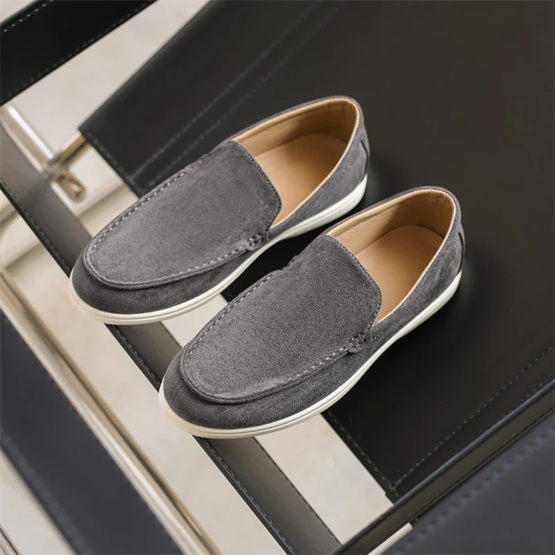 

2023 мужские летние новые лоферы, легкие дышащие повседневные нескользящие износостойкие туфли без шнуровки на плоской подошве для вождения