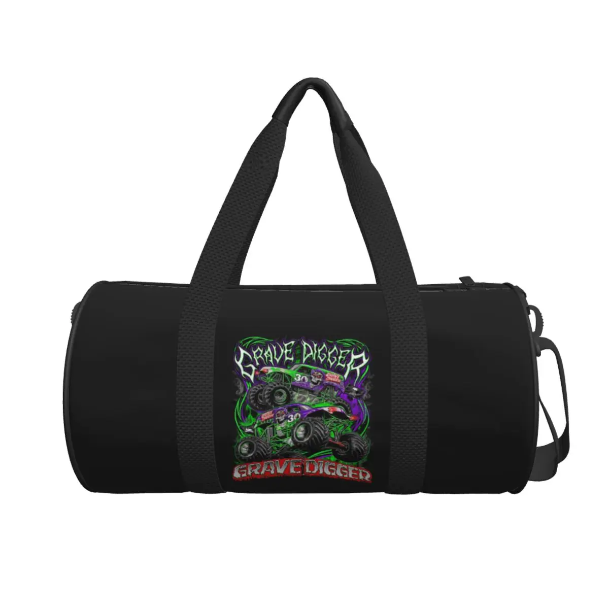 

Monster Jam Grave Digger Monster Truck Large Duffle Gym Bag Waterproof Duffle Travel Bags Handbags Fitness bag