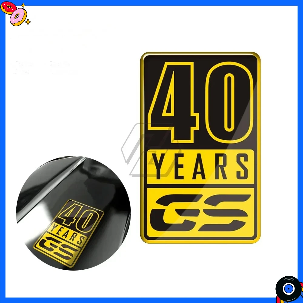 3D Resin Decal Sticker for BMW Motorrad 40 Years GS F850GS R1200GS R1250GS