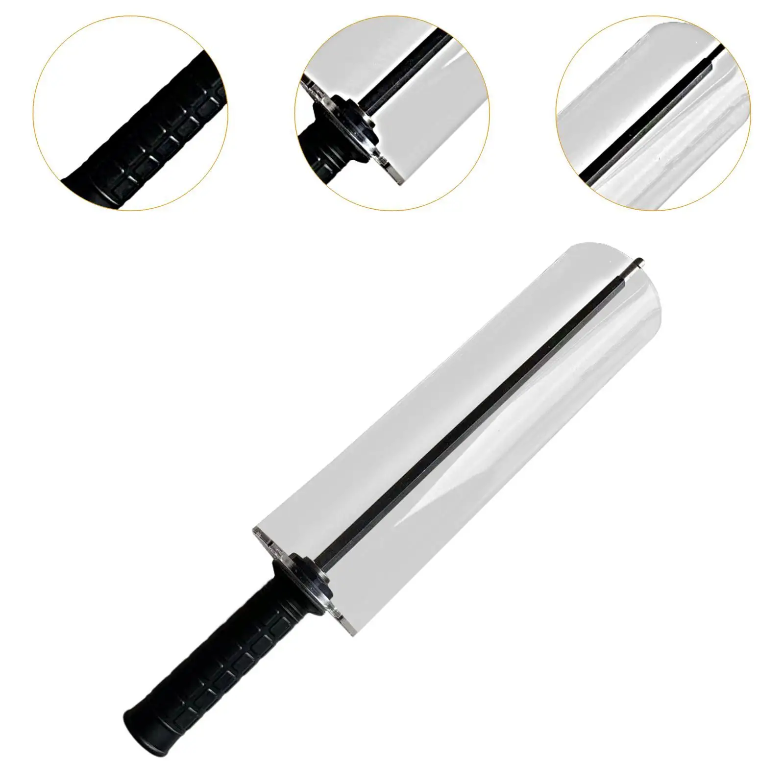 Ski Wax Roller Brush Handle 30cm PP Strong Practical Handle with Cover for Ski Service and Tune