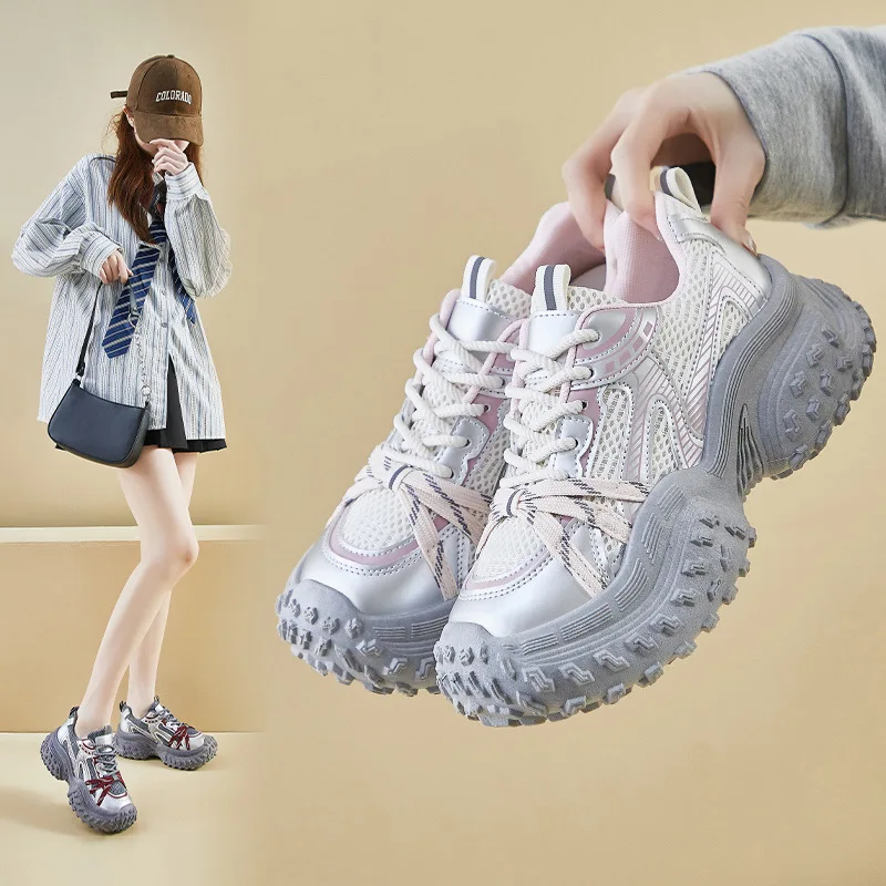 

Korean version new dad shoes for women 2026 spring student sports running casual shoes