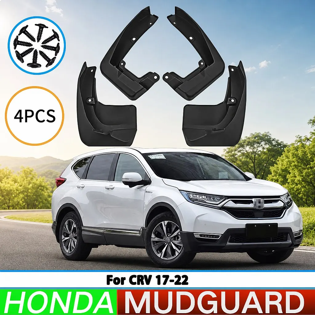 

For Honda CRV 2017-2022 Mud Flaps Splash Guards Front Rear Wheel Fender Protector 4Pcs