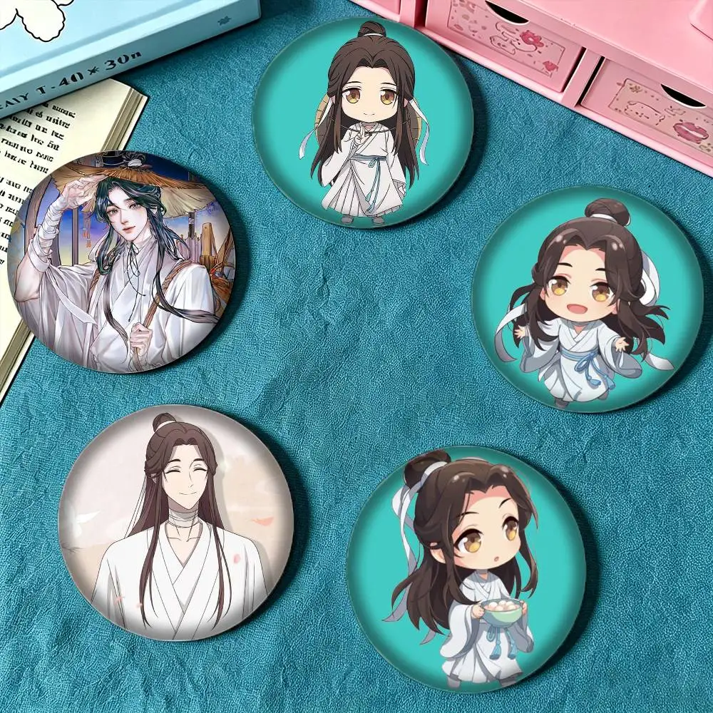 Anime Heaven Official Xie Lian 25mm 32mm 44mm 58mm 75mm Brooches Badges Pins for Accessories Gift