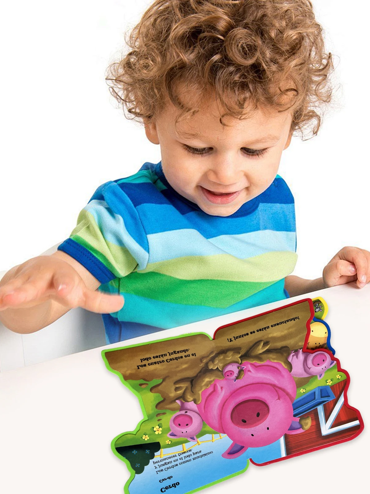 1 Spanish Children's Cognitive Learning Storybook (12cm x 15.8cm) EVA Book Enhances Children's Cognitive Skills