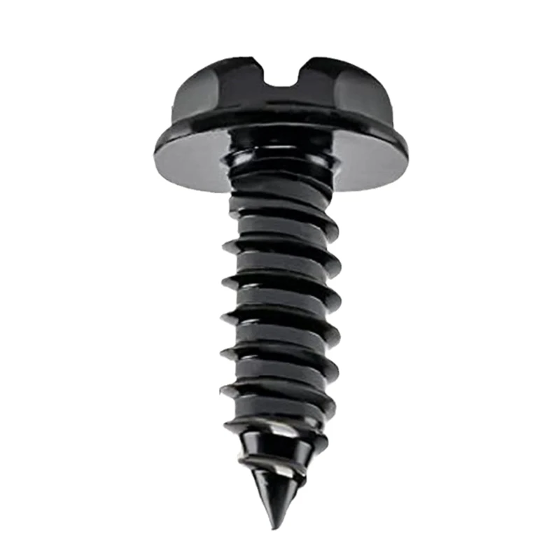 Convenient License Plate Screw Set Secure Vehicle License Plate Screw set Tool Included for Easy Installation & Removal