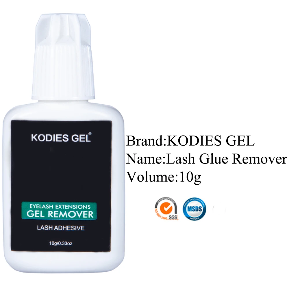 KODIES-GEL removedor de pegamento para pestañas, crema profesional suave, No irritante, disuelve el maquillaje, rápida disolución, 10g