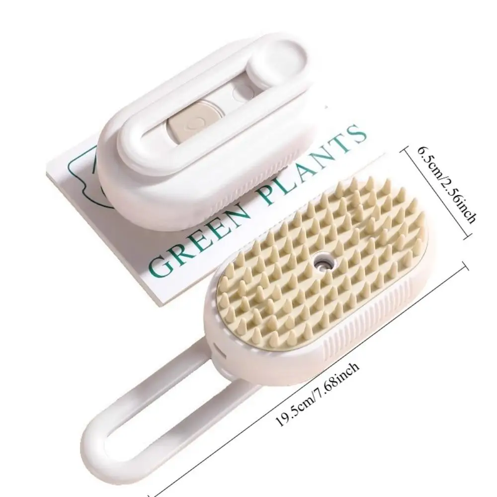 3 في 1 فرشاة بخار الماء للقطط، مشط كهربائي لتدليك رذاذ الحيوانات الأليفة، فرشاة شعر، فرشاة بخار، تدليك القطط، مشط إزالة الشعر #6