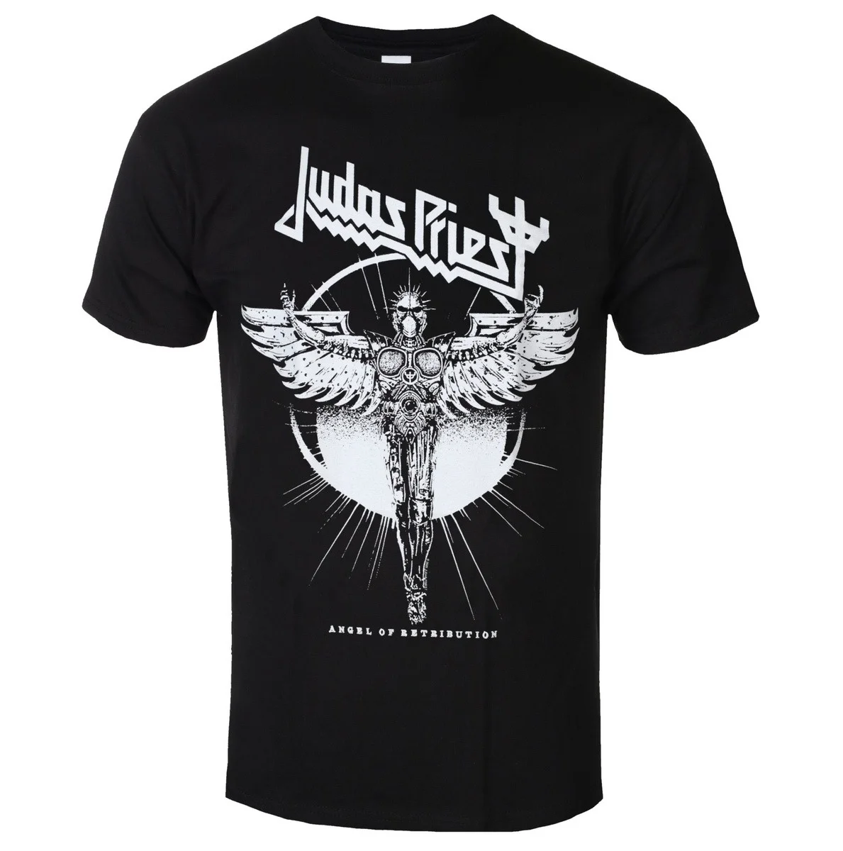 Judas Priest Band Classic Jagged Metal Gradient Gold Copper Logo Graphic Tee Legendary British Heavy Metal Pioneer Basic Band