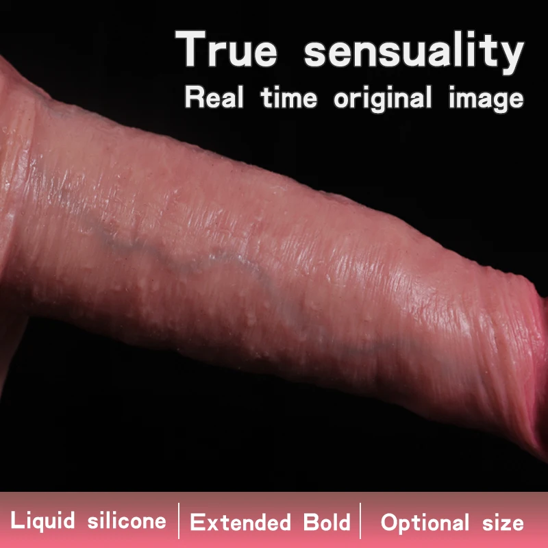 Reusable Realistic Penis Sleeve Extended Soft Dick Cover Real Silicone Dildo Delay Phallus Ejaculation Cock Sex Product For Men