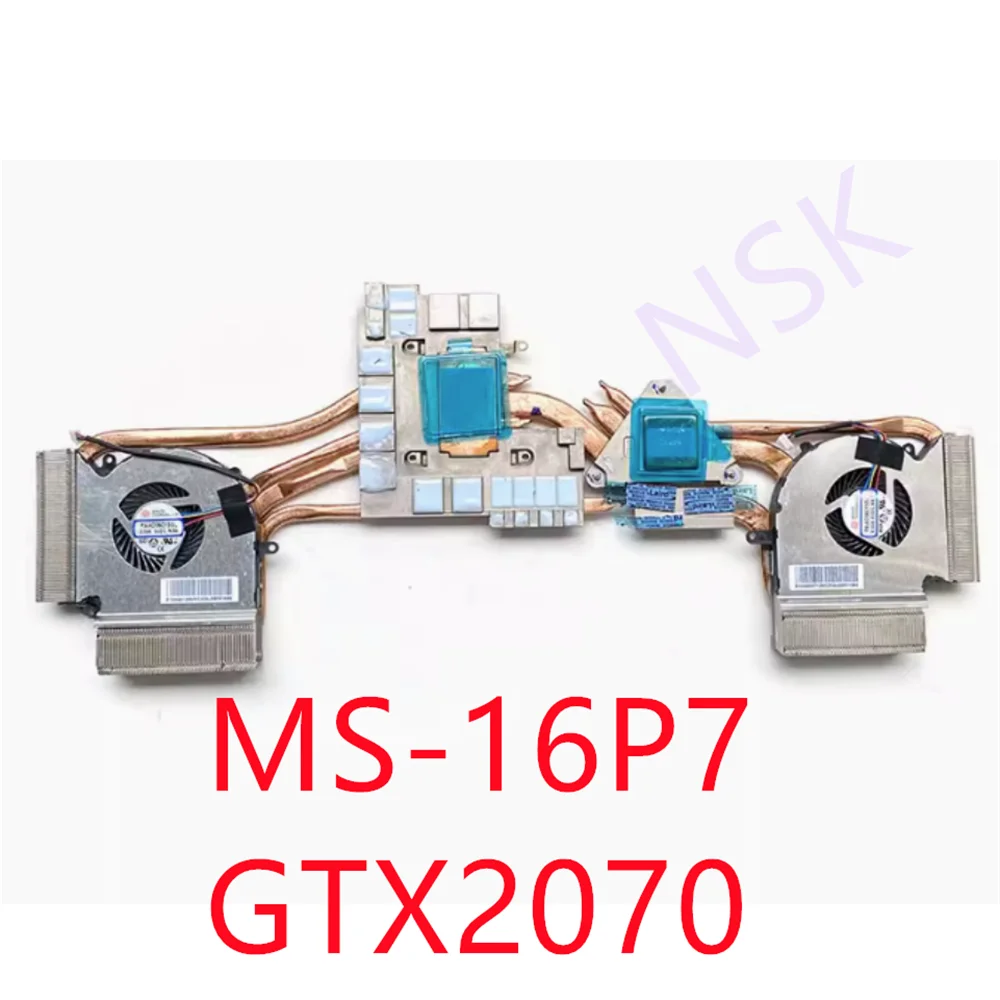 Original  FOR MSI MS-16P7 FOR MSI GE63 GL63 GP63 GV63 8SF 9SF GTX2070 CPU Graphics Heatsink Cooling Fan   100% Test Ok