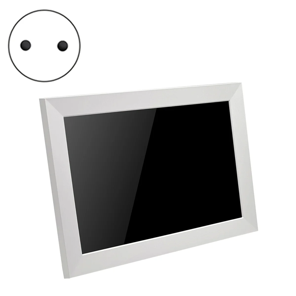 AB01 8In Screen Digital Photo Frame LED Backlight HD IPS 1280x800 Electronic Album Picture Music Movie Full Function EU Plug