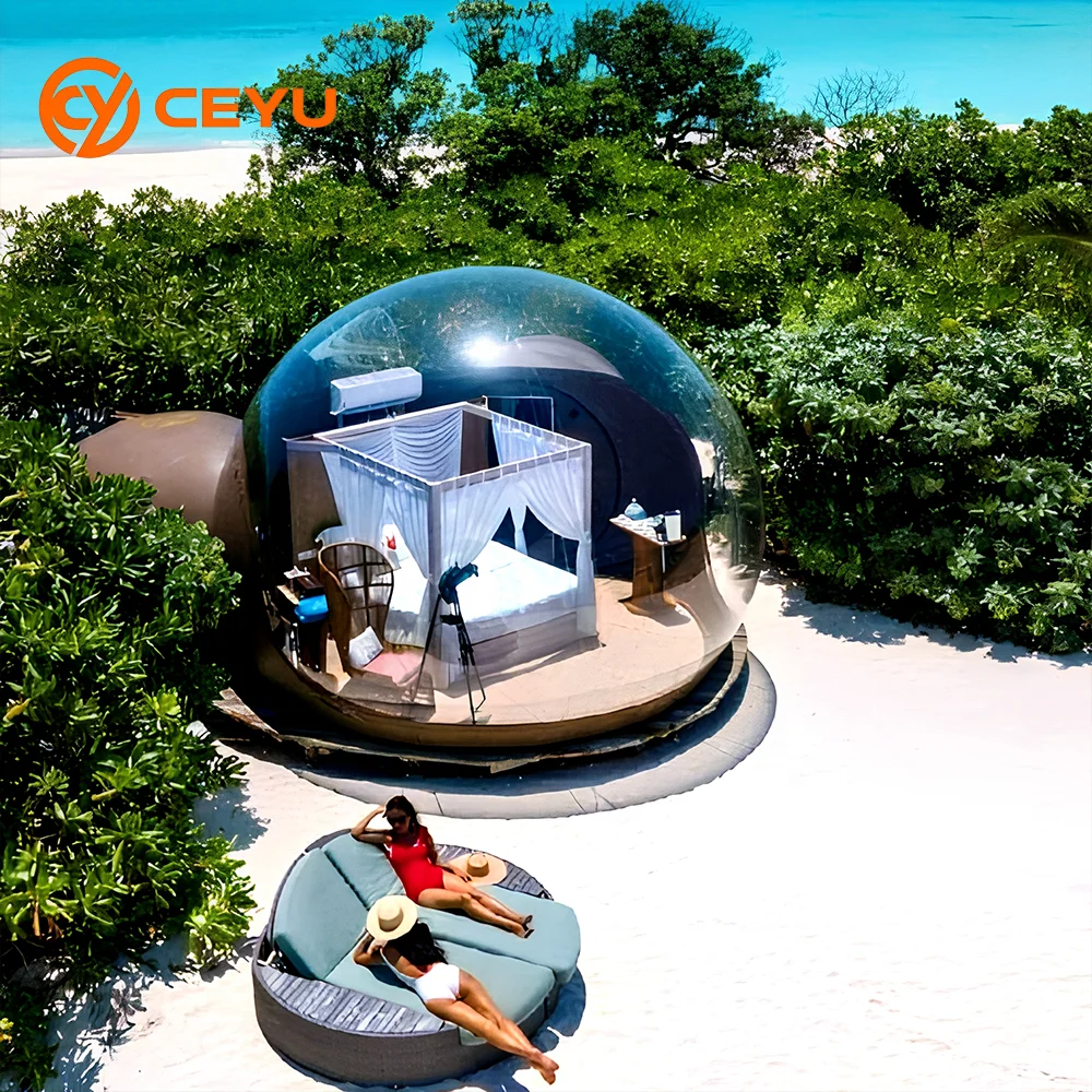 

Ceyu New Design Luxury Dome Tent Outdoor Bubble Hotel Bathroom Star House Advertising Inflatable Style Camping Glamping Parties