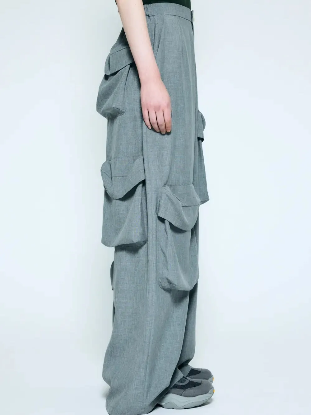 Autumn New Sports and Leisure Retro Workwear Large Pocket Women's Pants Loose and Versatile Comfortable Wide Leg Pants for Women