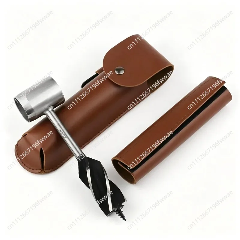 Drilling and chopping tools set for wood, woodworking hand drill, camping hand drill