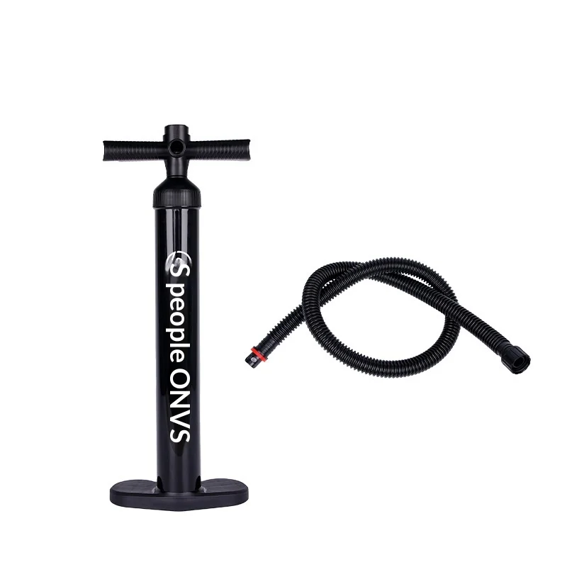 Bomba de aire manual TianYi Tech en stock al por mayor, modelo SS-01 de 630 mm para cama inflable, kayak, tabla de paddleboard SUP y tenis inflable.