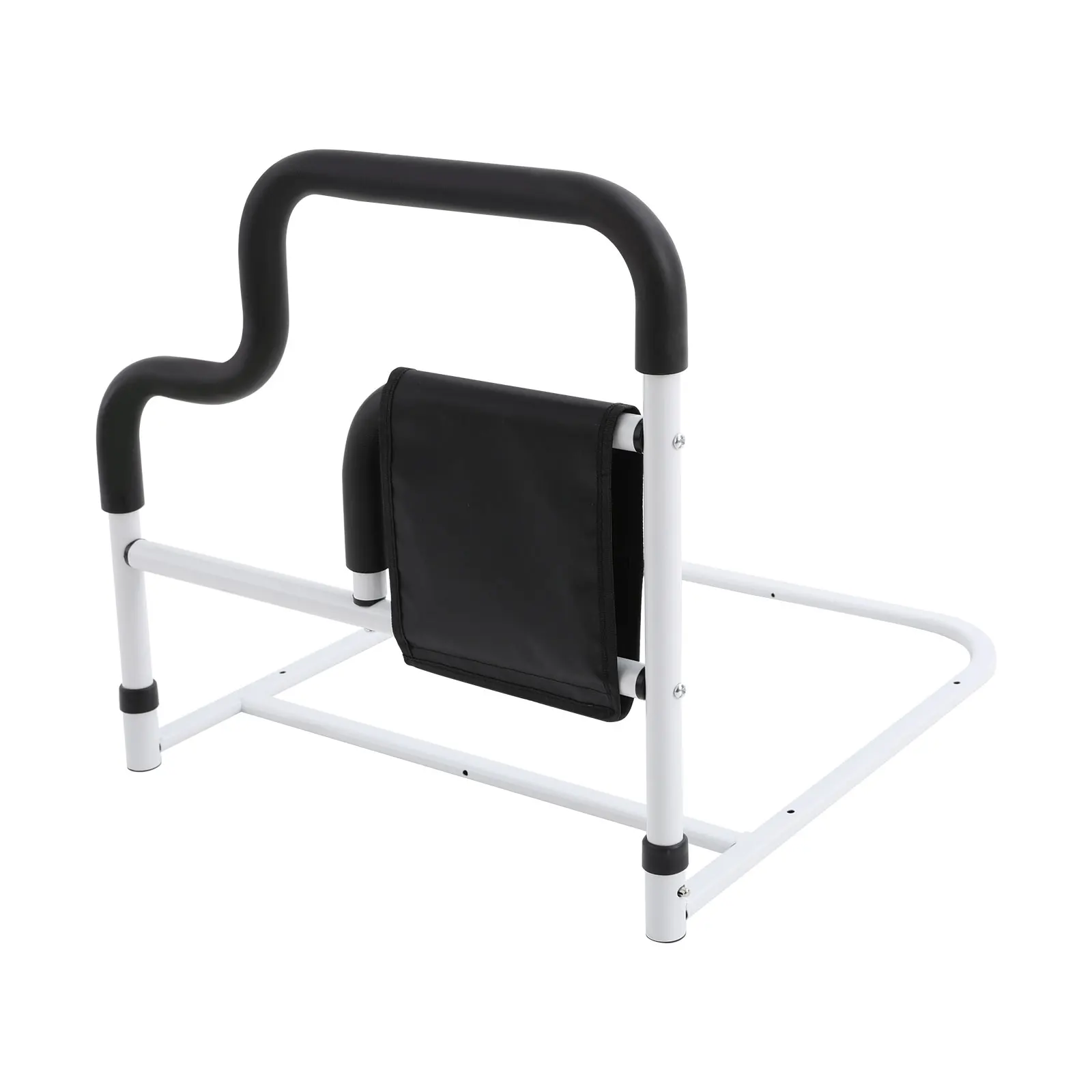 Bedside Handrail, Bed Safety Handrail, Durable Carbon Steel Bed Rail, 220 lbs Load Capacity, for Elderly Disabled Adults