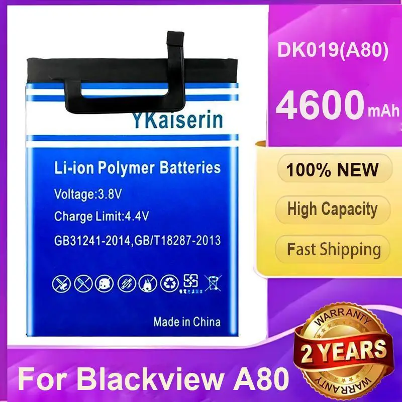 Mobile Phone Battery DK019 A80 Prolonged Performance Hardwearing For Blackview A80 4600mAh