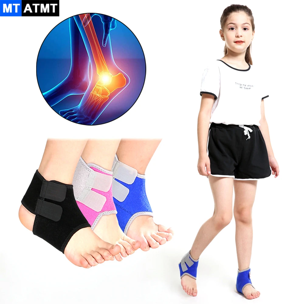 MTATMT 1Pair Ankle Brace Support Kids Cycling Running Ankle Strap Sports Basketball Ankle Brace Compression For Kids Children