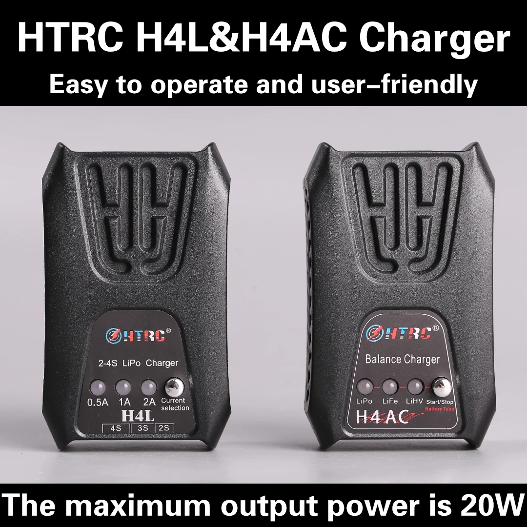 HTRC H4AC 20W 2A Lipo Battery Blance Charger For 2-4s Lipo LiFe LiHV Battery Pocket Type RC Charger with Warranty