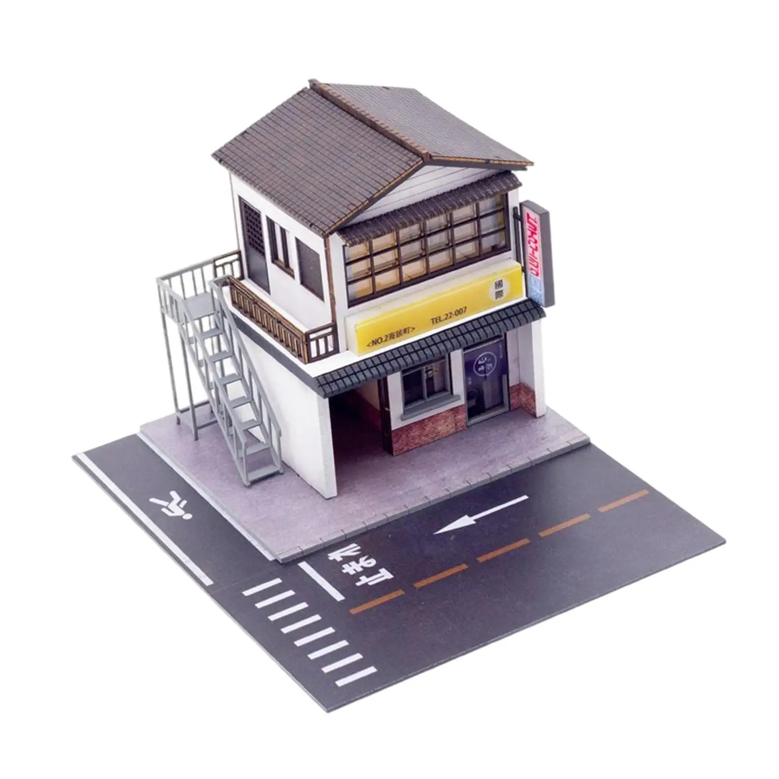 1:64 Scale Dry Cleaners Diorama Home Scenery Scene Toy Collection Gifts Decor