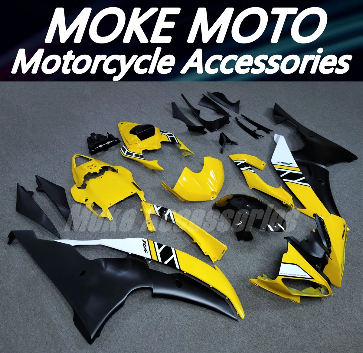Fairings Kit Fit For  R6 2008 2009 2010-2014 2015 2016 Bodywork Set High Quality ABS Injection New Black Yellow