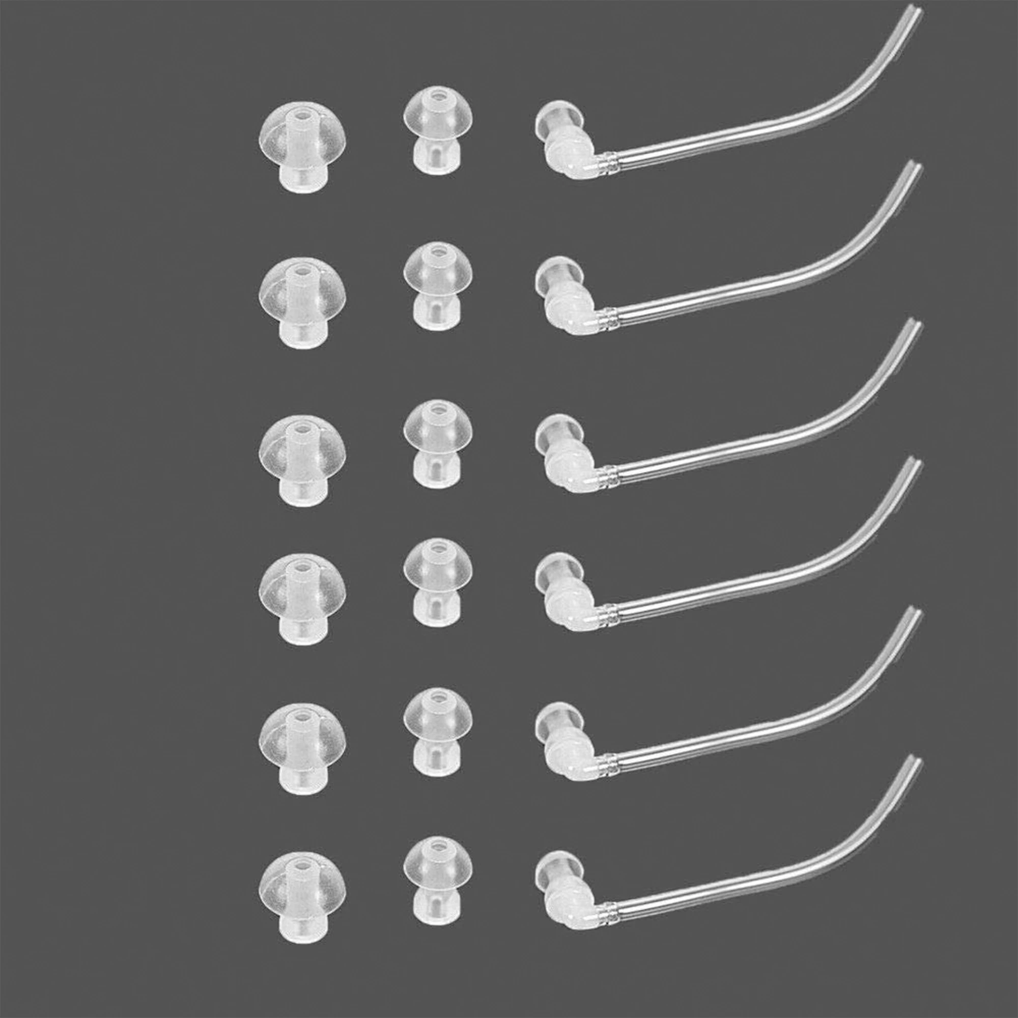 Hearing Aid Ear Tips Silicone Earplug Domes for BTE,ITE and Pocket Hearing Aids Ear Bud Replacements
