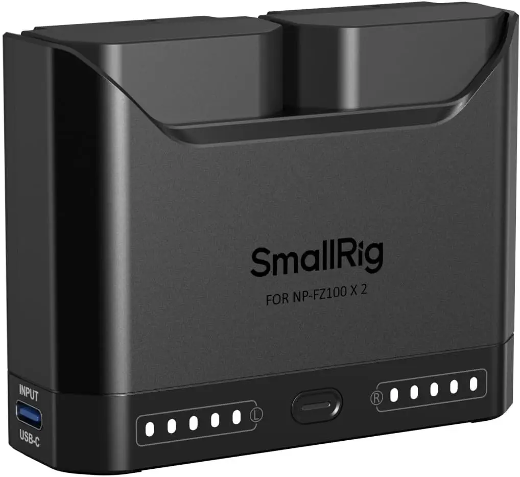 NP-FZ100 Battery Set with Dual-Slot USB-C Charger, 2-Hour Fast Charging, Compatible with A7V A7IV Cameras